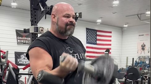 Watch Brian Shaw Use Custom Training Equipment to Fit His Massive Frame