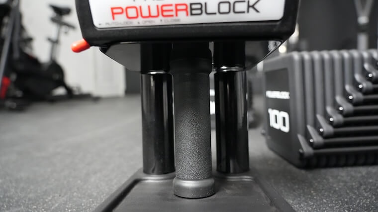 PowerBlock Pro 100 EXP Adjustable Dumbbells handle setup