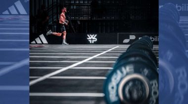 Jay Crouch is shown running at the World Fitness Project