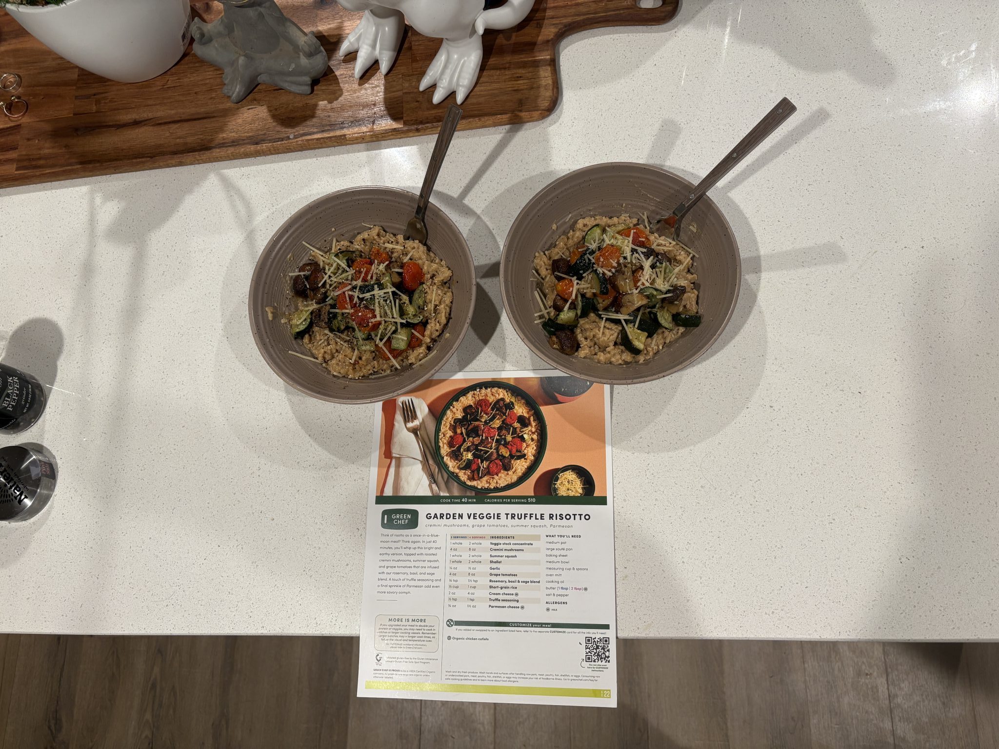 Green Chef garden veggie risotto