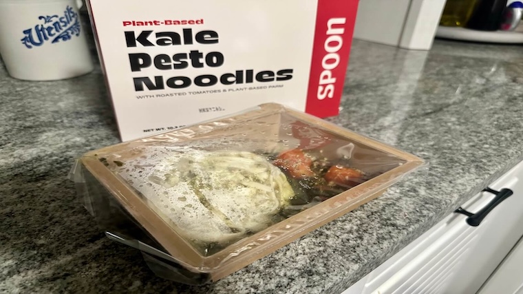 An unopened Splendid Spoon heat-and-serve dish