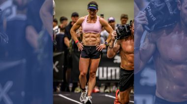 Tia Toomey-Orr walks with her hands on her hips