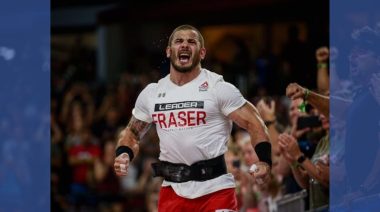 Mat Fraser roars for the cameras