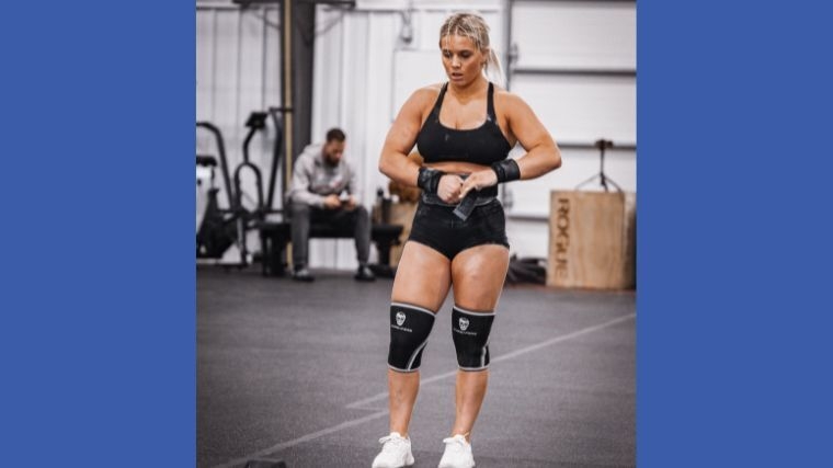A CrossFit Games athlete is shown wearing GYMREAPERS equipment