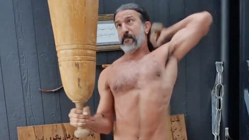 Martins Licis’ Latest Feat of Strength: 3,000-Year-Old Persian Club Swinging