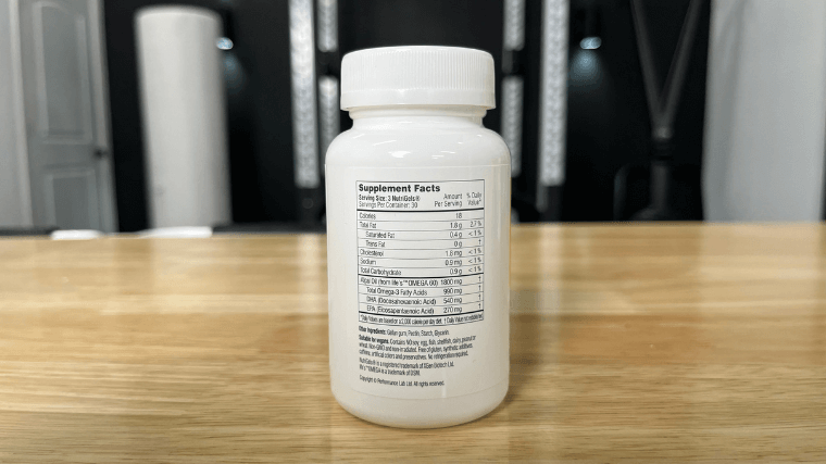 Performance Lab Omega-3 supplement facts