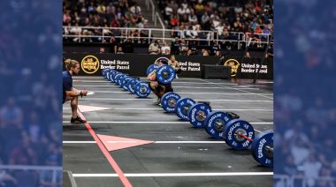 A picture of the CrossFit Games competition floor