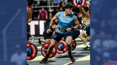 Tudor Magna competes at the CrossFit Games
